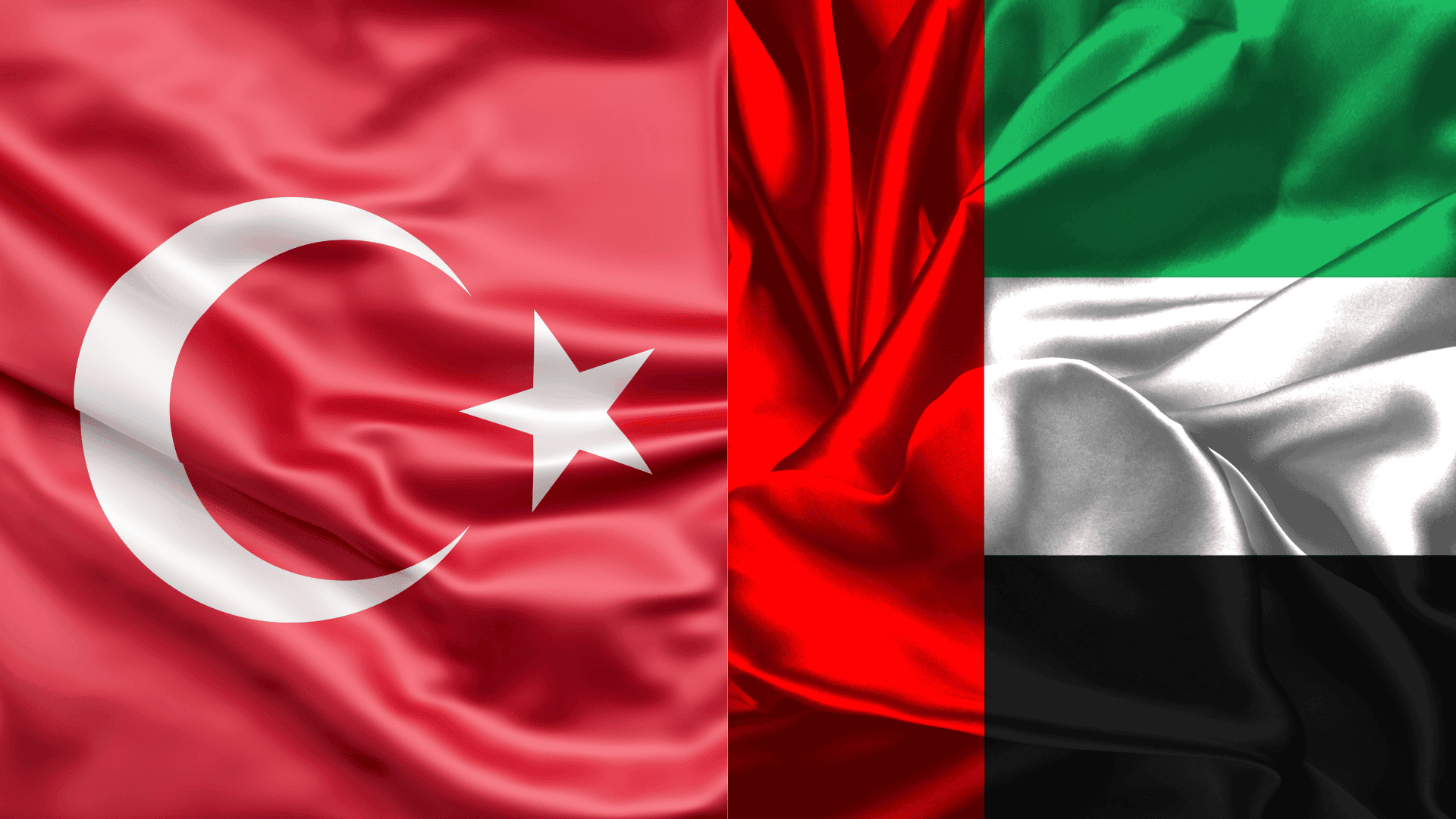 Turkish And UAE Flags