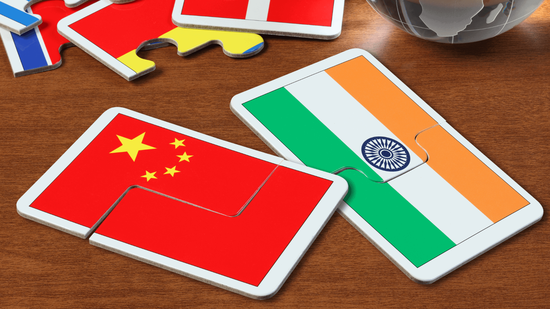 China-india-flags