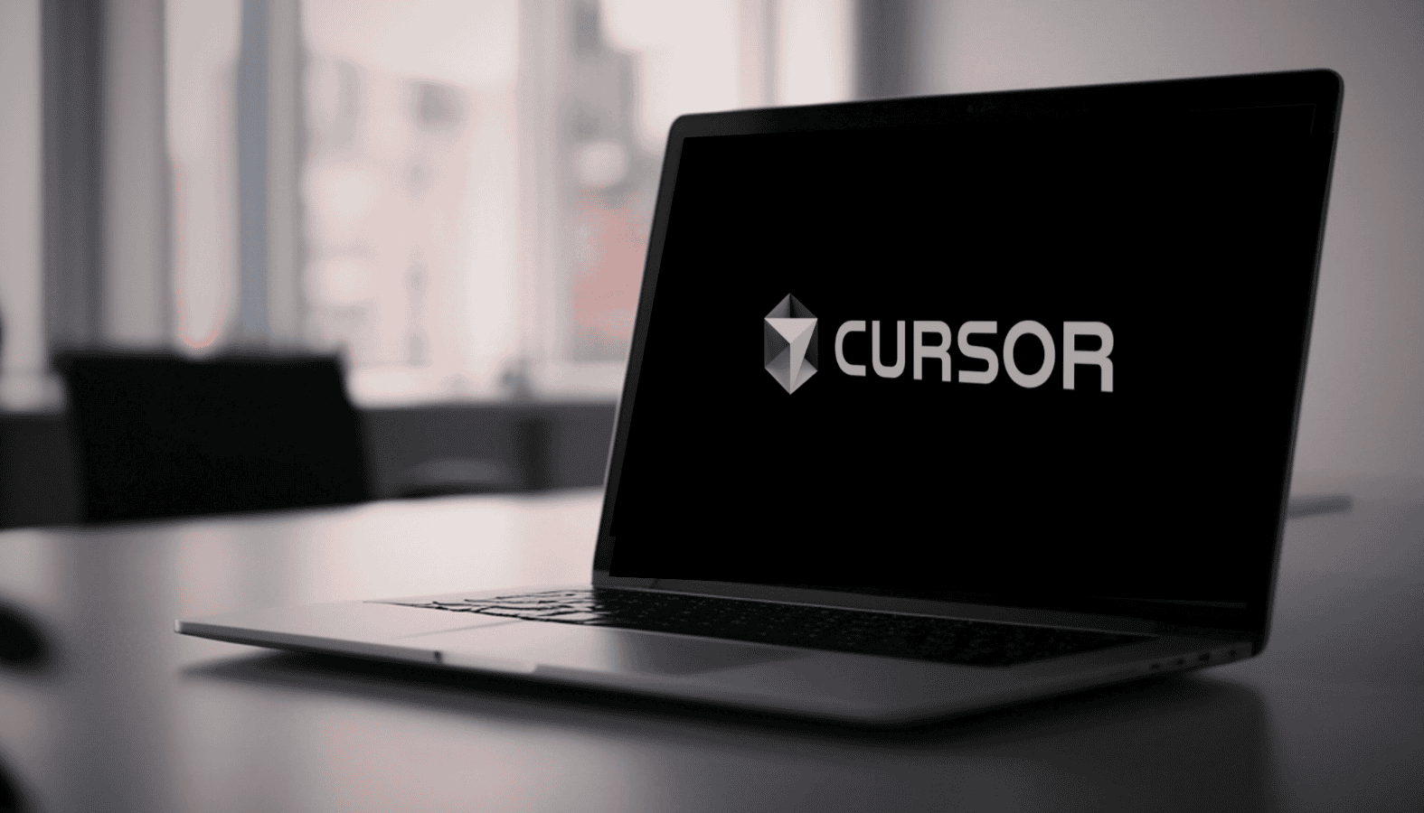 A laptop displaying the Cursor AI logo on a screen, illustrating the coding startup at the centre of controversy over undisclosed use of Chinese AI model Kimi K2.5.