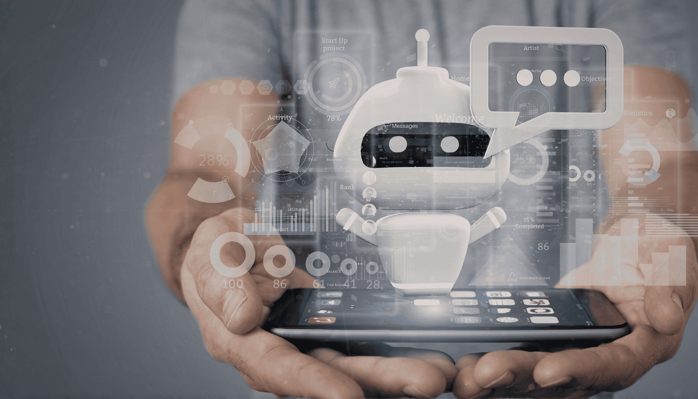 A person using an AI agent, illustrating the shift in AI tools from developer-focused products to mainstream productivity tools targeting non-technical users.