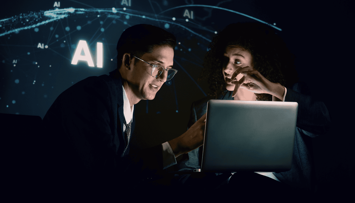 People working in AI in a modern office, illustrating the wave of new AI-specific job titles appearing on org charts and LinkedIn profiles across the tech industry in 2026.