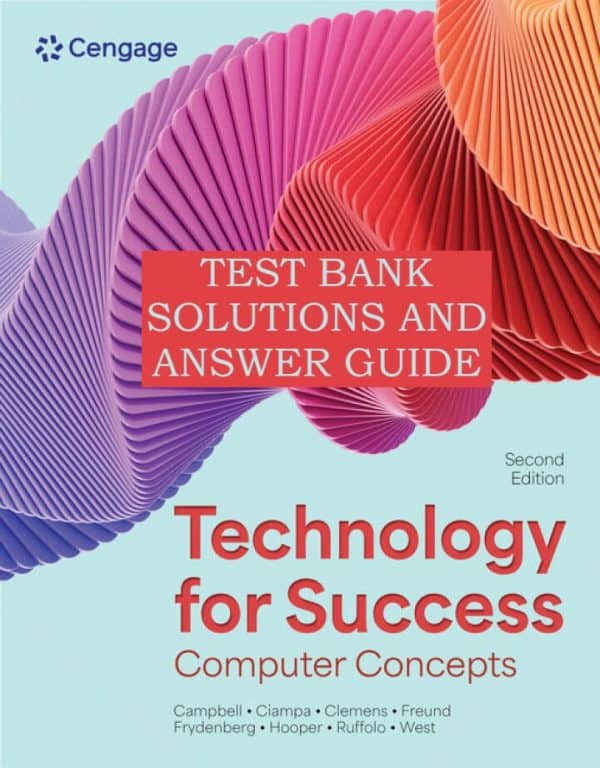 Technology for Success computer concepts 2E TESTBANK