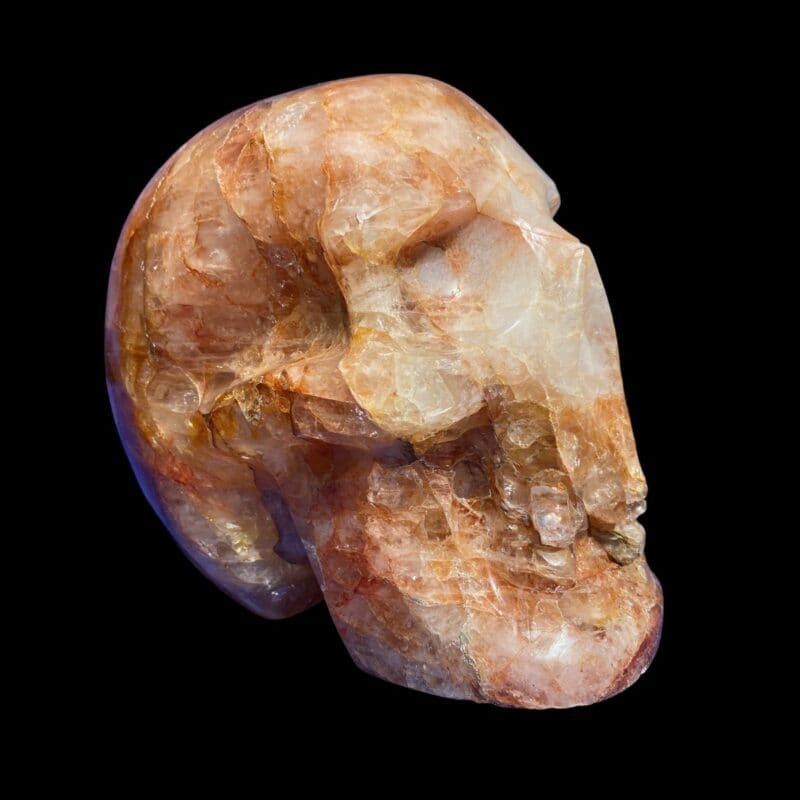 Large Golden Healer Crystal Skull
