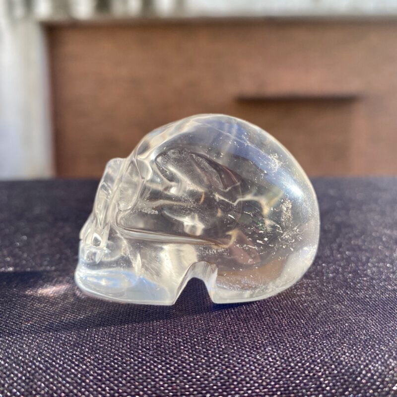 Lemurian quartz crystal skull