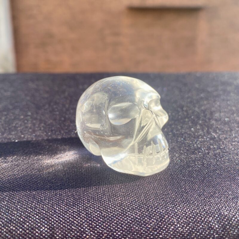 Small Lemurian quartz crystal skull