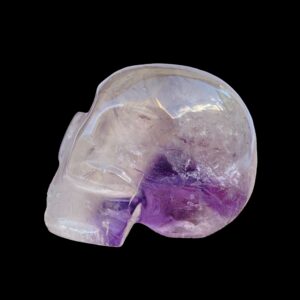Phantom amethyst crystal skull