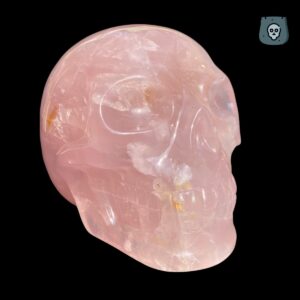 Rose quartz crystal skull by Walmere