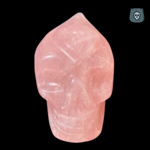 Rose quartz traveler skull
