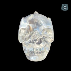 Lemurian quartz traveler skull
