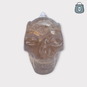 Smoky quartz traveler skull
