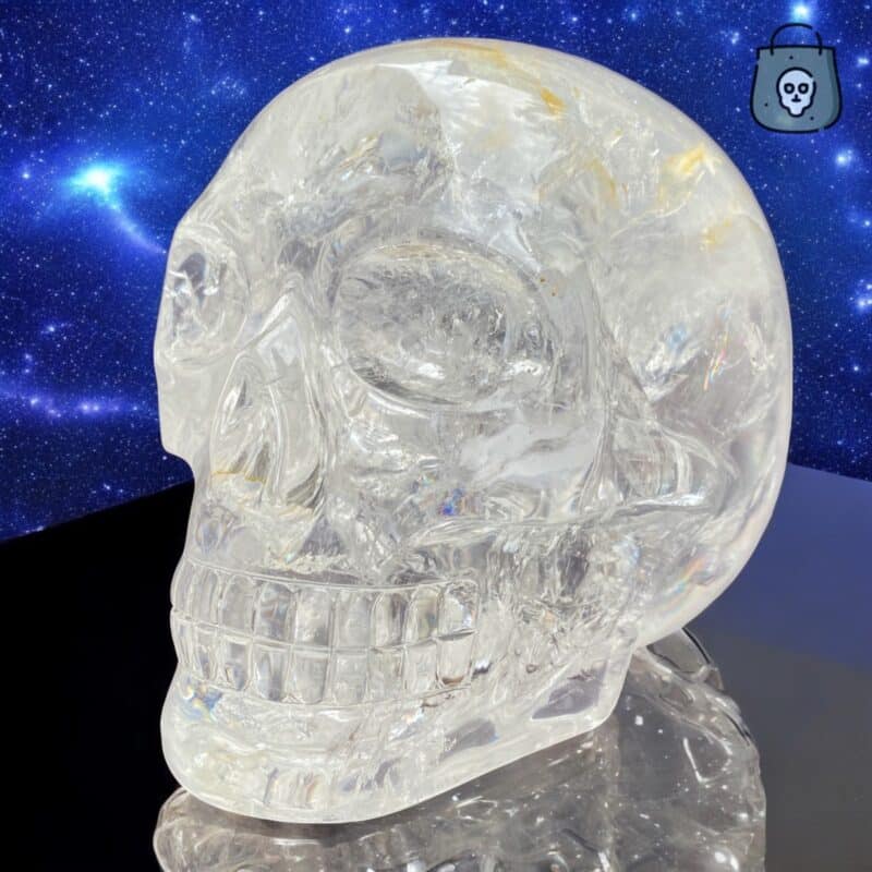 Clear quartz skull by Walmere