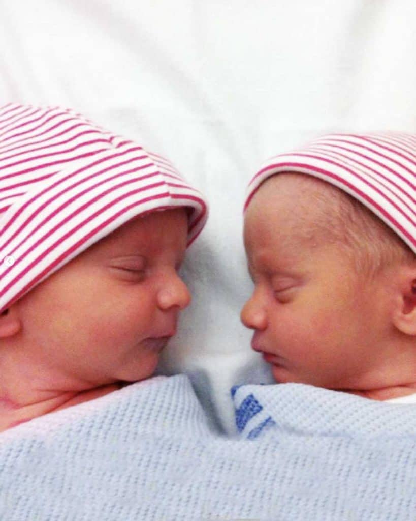 I Am a Mummy at Last — my boys at 4 hours old.