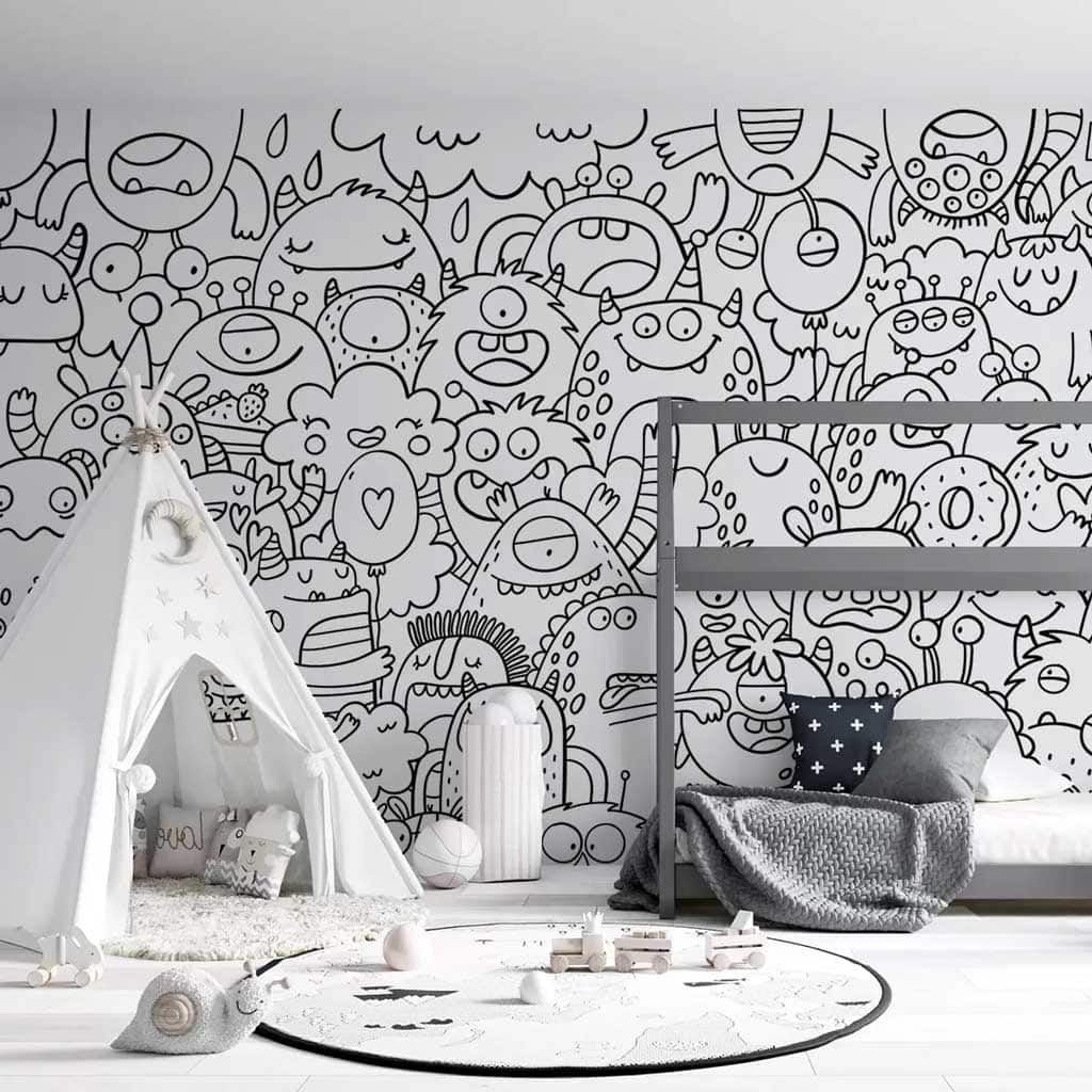 Minimalist kids wallpaper from Uwalls