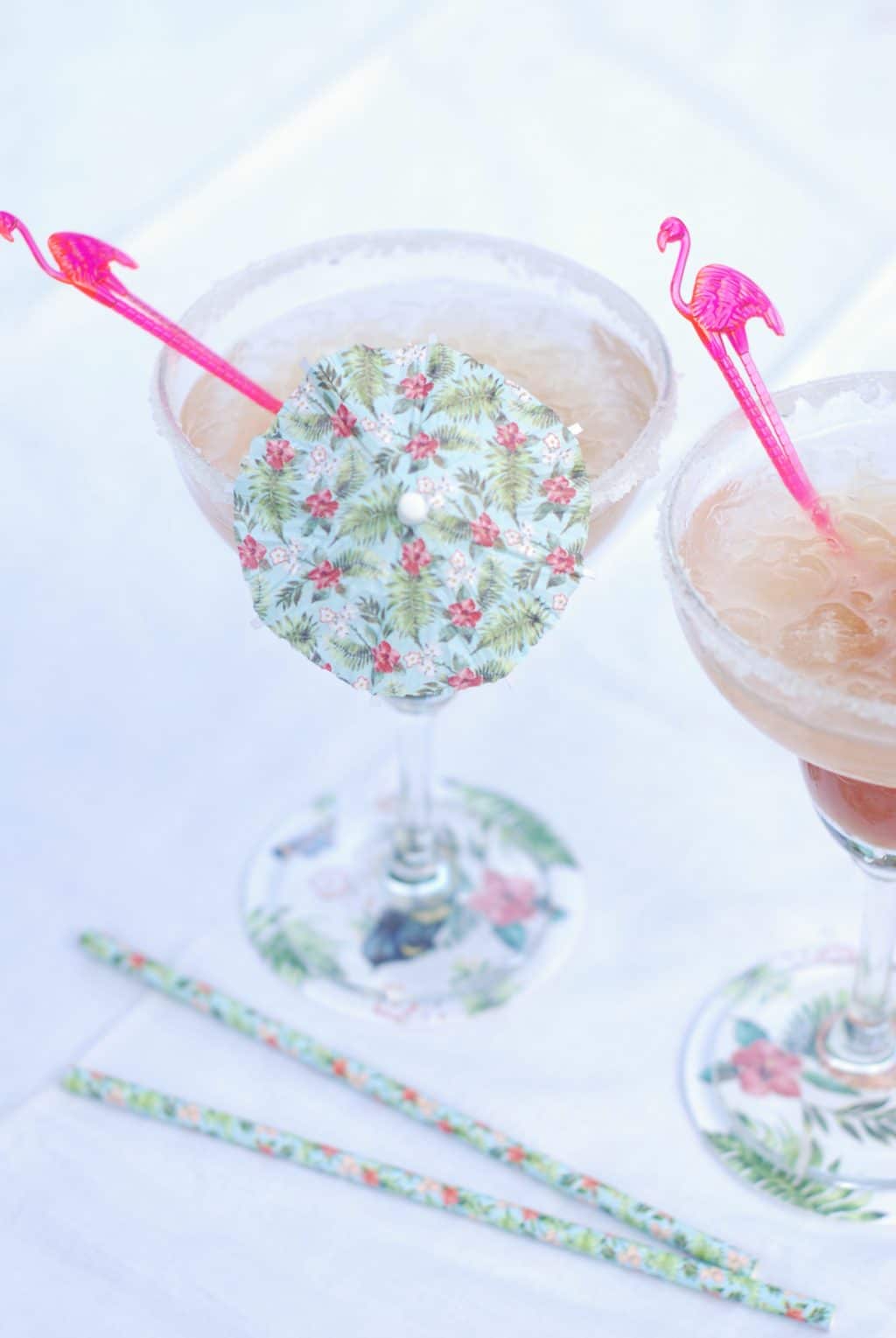 A gin and rhubarb cocktail