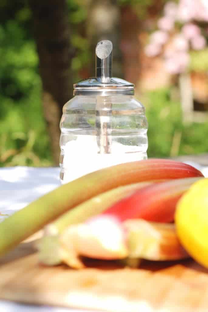 homemade rhubarb cordial
