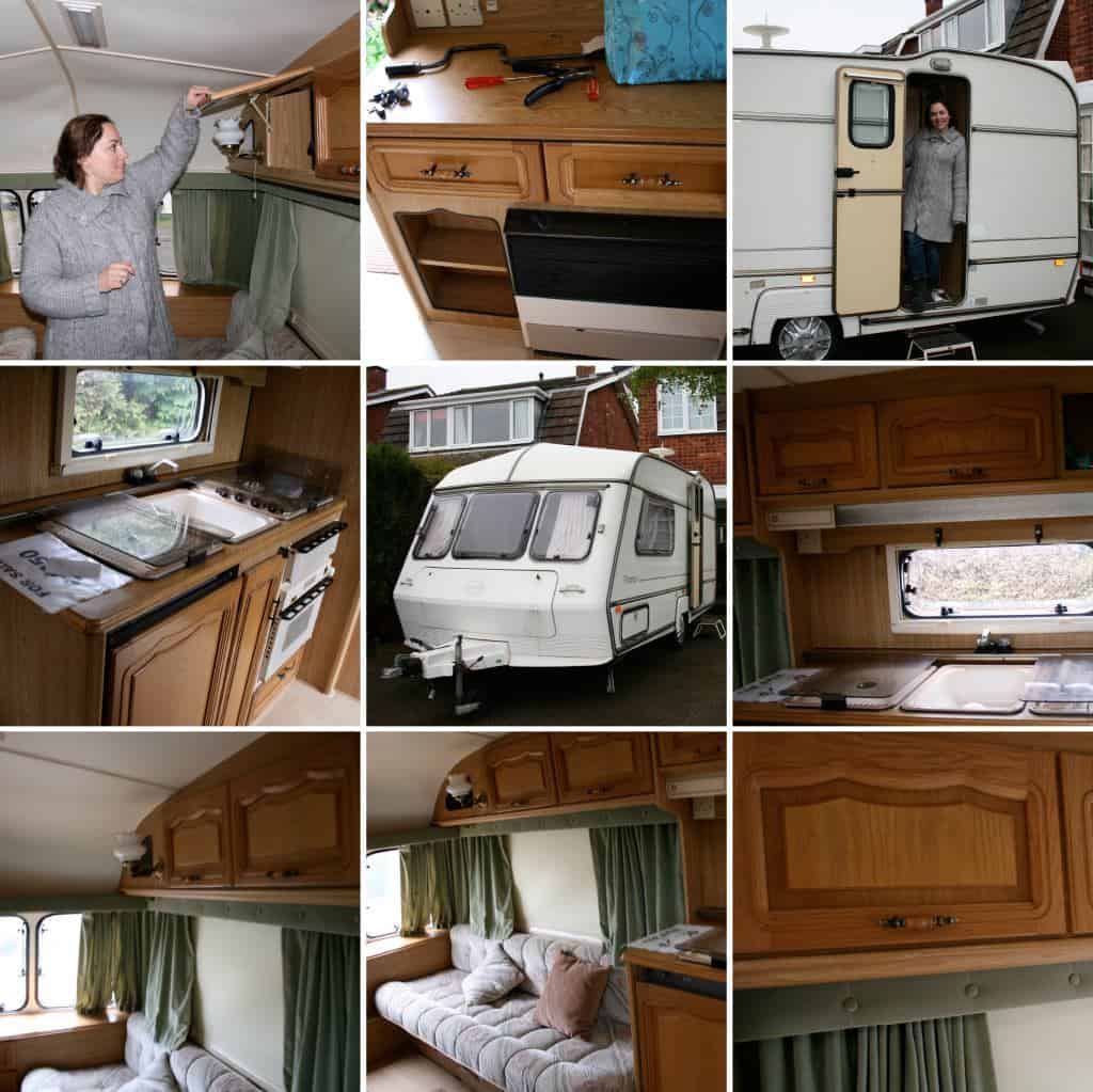 pictures of our first caravan makeover — the before pictures!