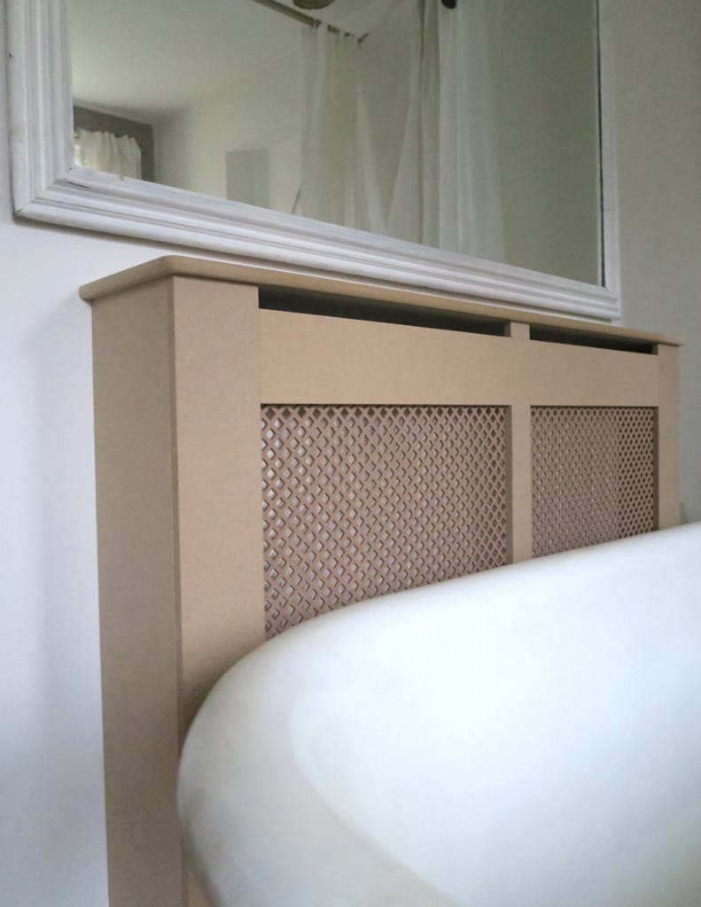 MDF radiator covers before painting
