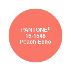 Pantone Peach Echo