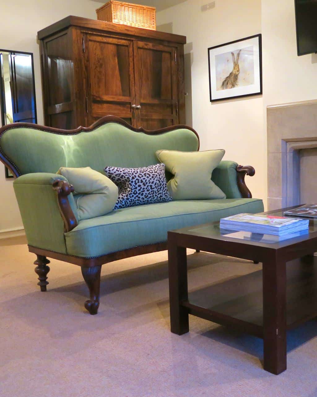 Our little seating area | The Hare & Hounds, Tetbury.