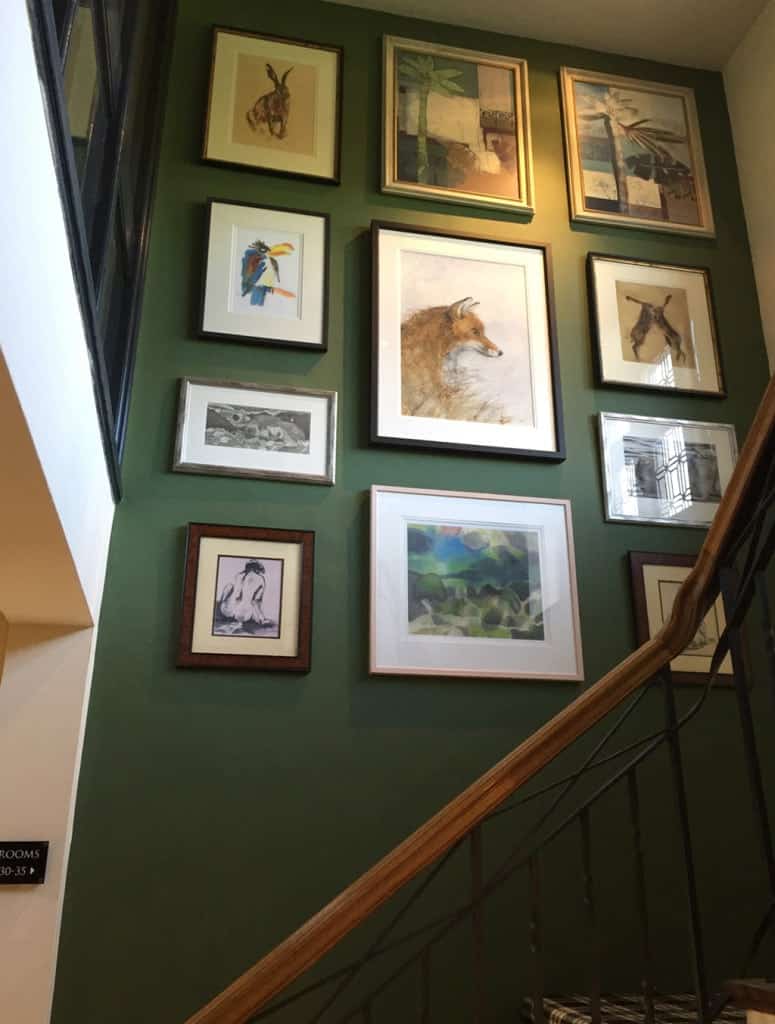 an art gallery in the home
