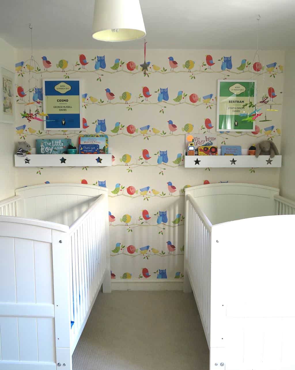 The Listed Home twin bedroom makeover — twin cots in a nursery