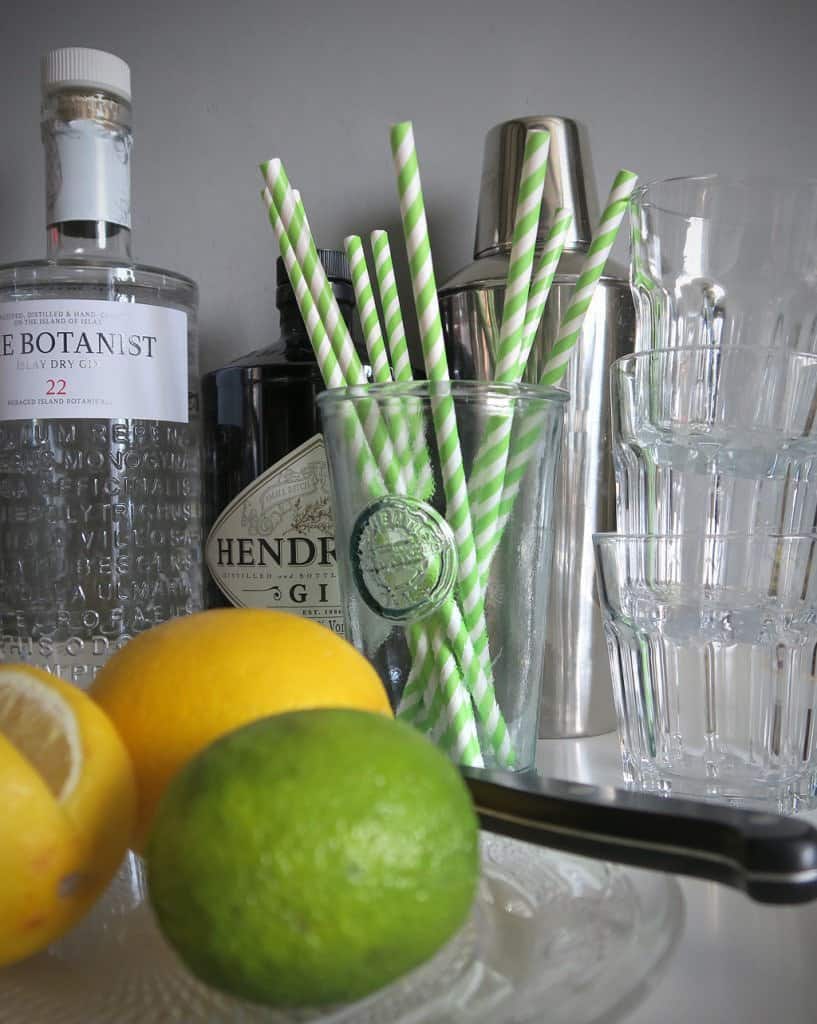 Creating a gin bar at home