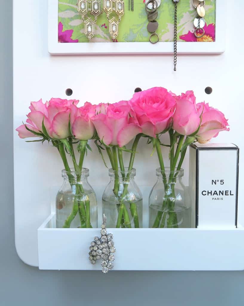 This stylish pegboard from GLTC  is the perfect jewellery organiser!