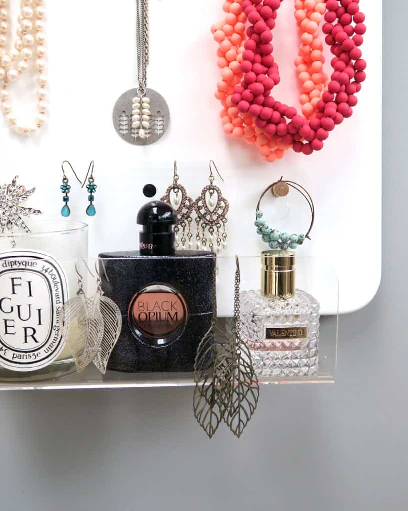 This stylish pegboard from GLTC  is the perfect jewellery organiser!