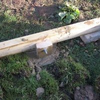 Building a base for the she shed
