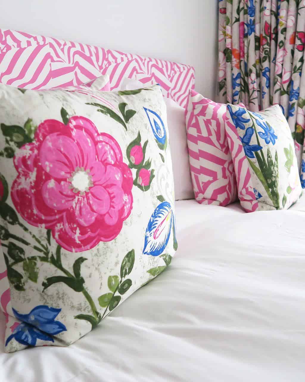 Designer's guild bedding at Dreamcatchers at St Mawes Retreats