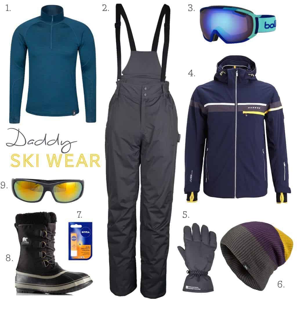 family ski wear essentials for our first family ski holiday with Mark Warner