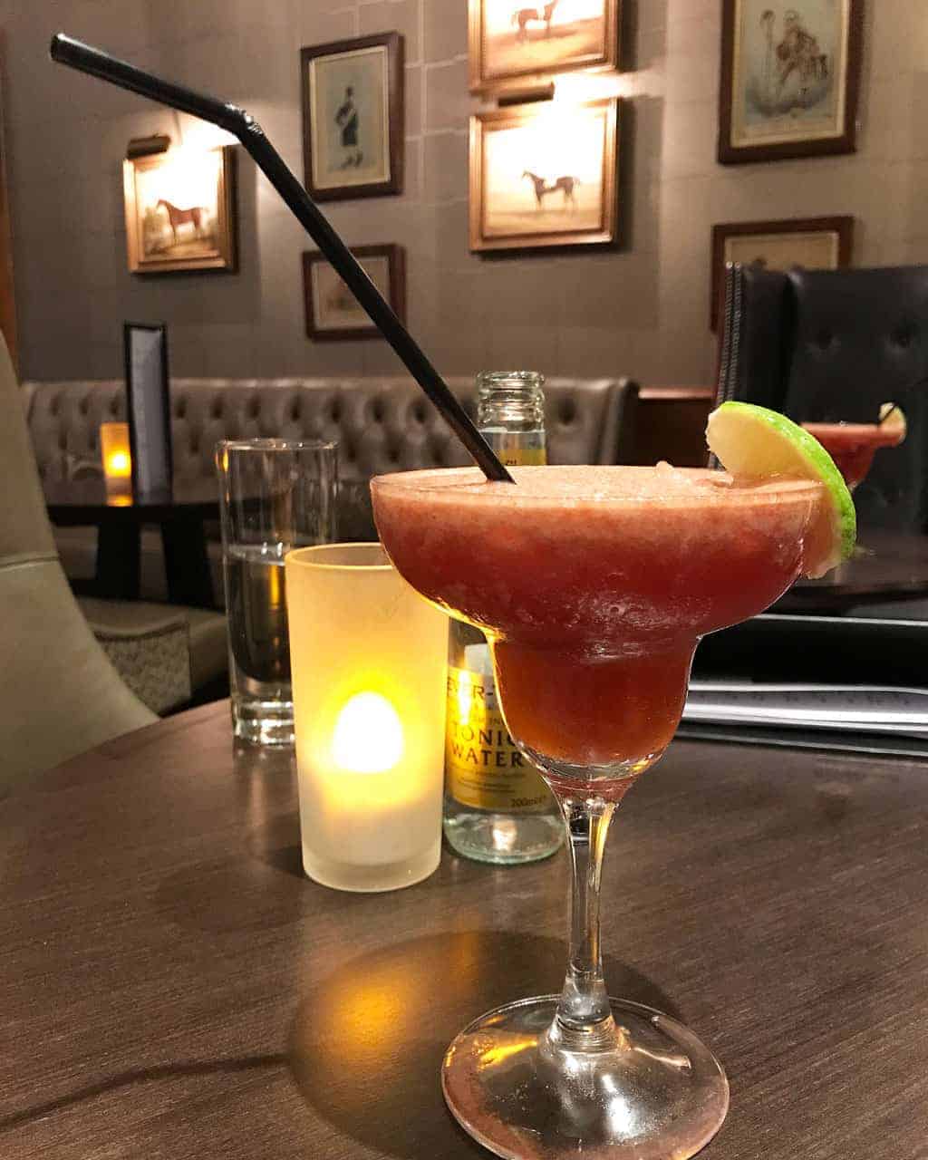 Cocktails at the Bath Spa Hotel.