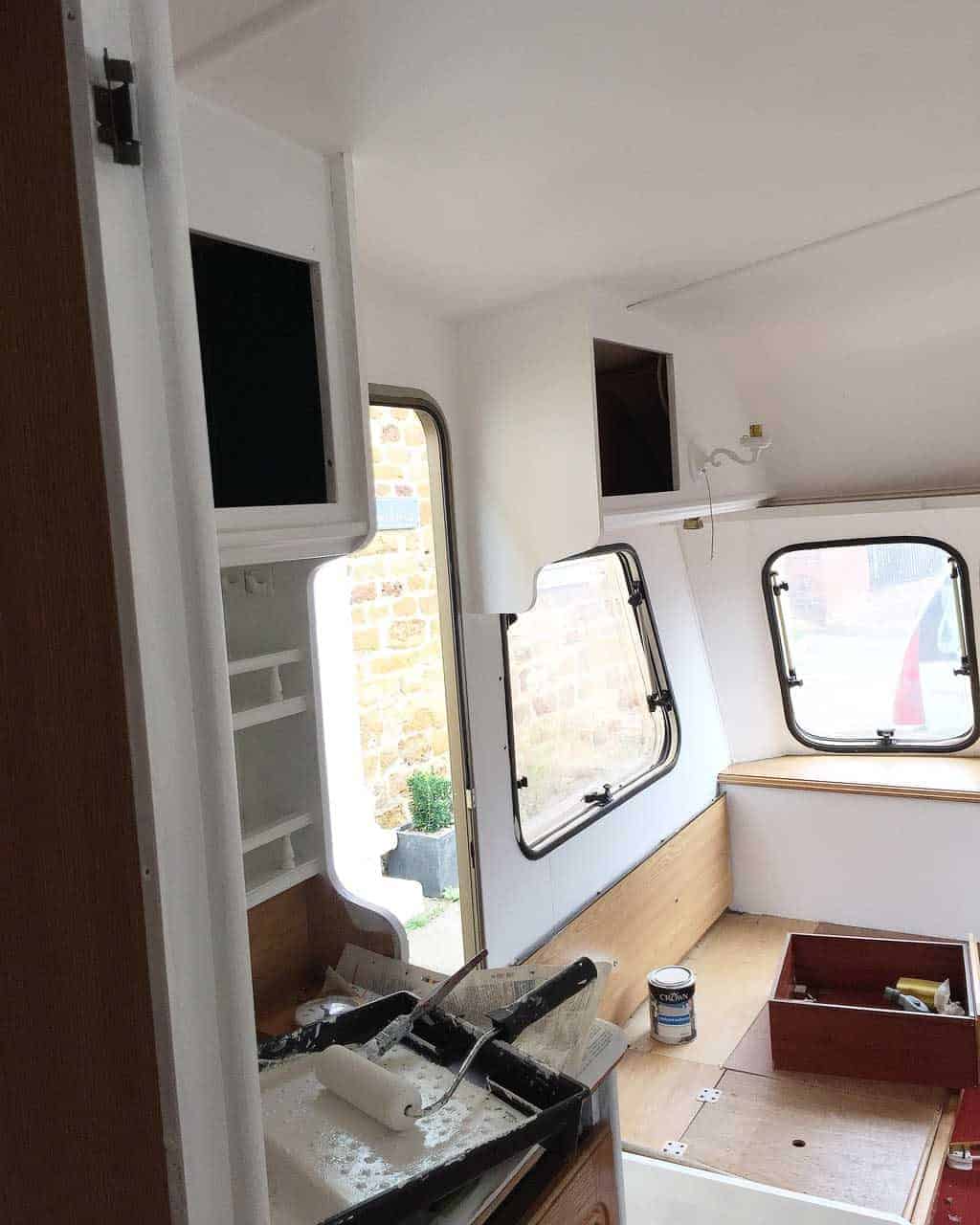 Tips on decorating a caravan, including the best paint to use.