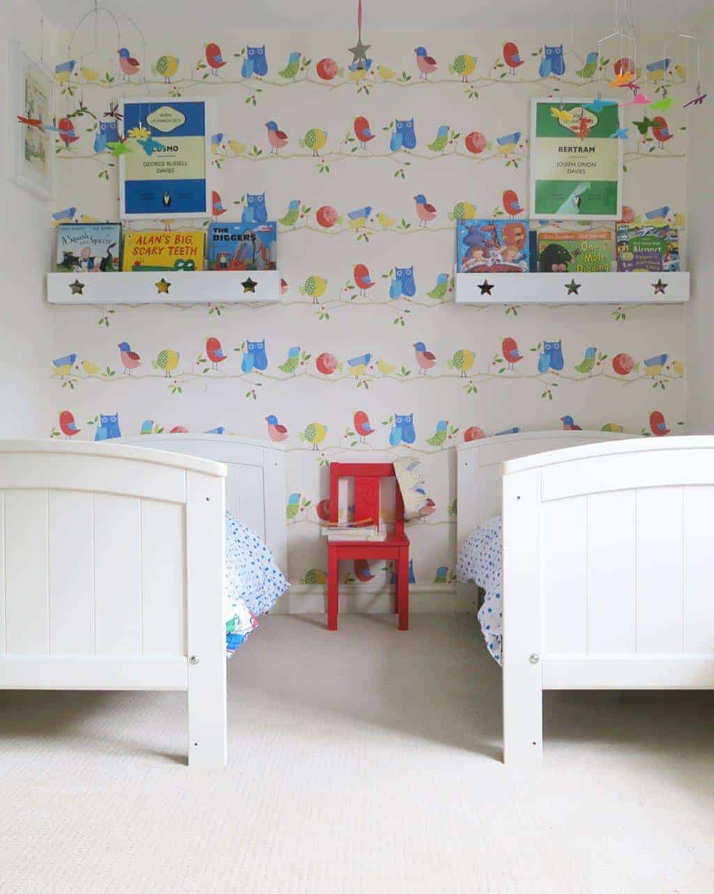 The Listed Home twin bedroom makeover — twin cot-beds in a nursery