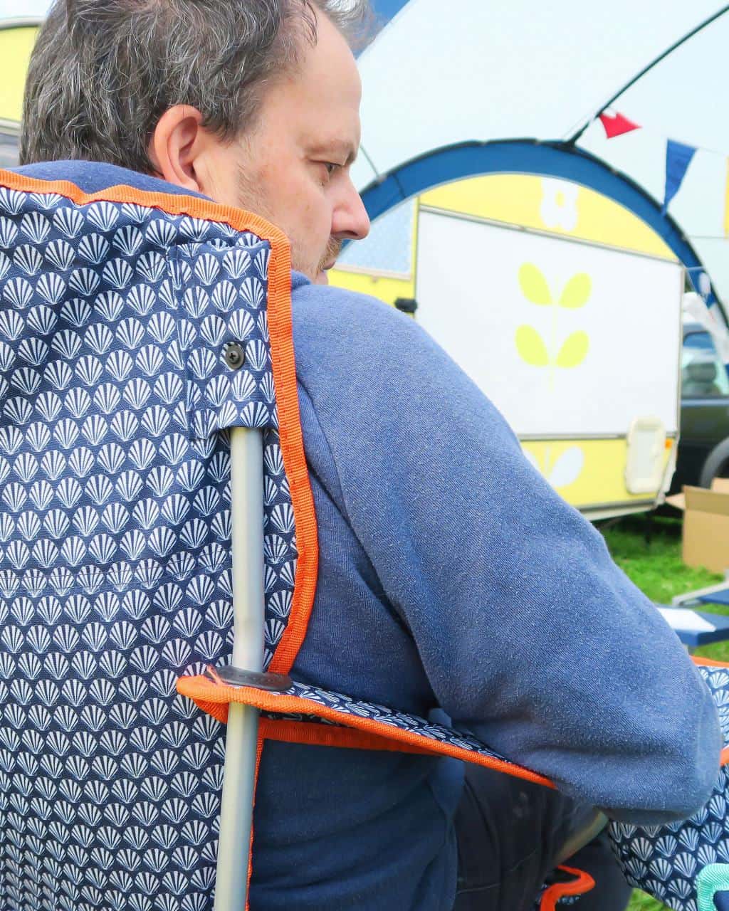 Cool Caravan Accessories: Bright and colourful chairs replace dowdy grey and green.