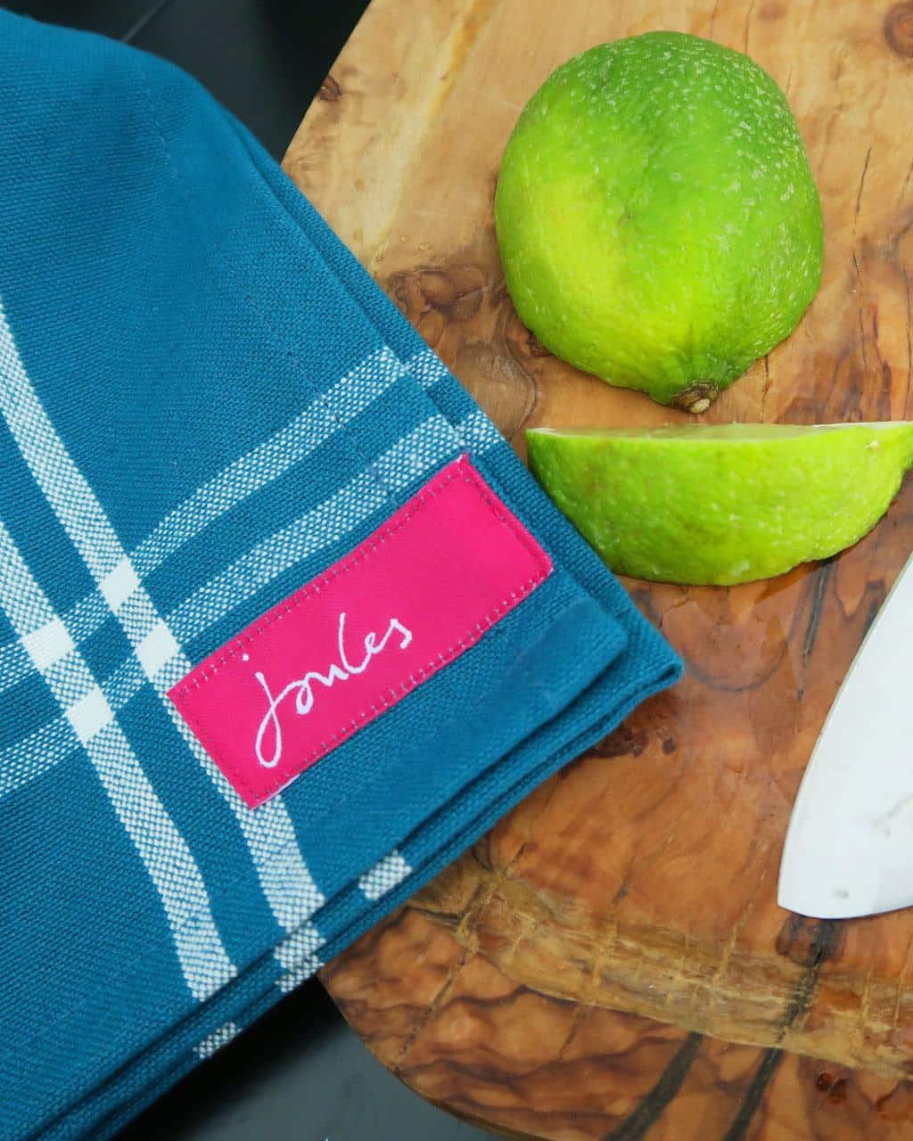 Liven up your caravan kitchen with bright accessories like this lovely tea-towel.