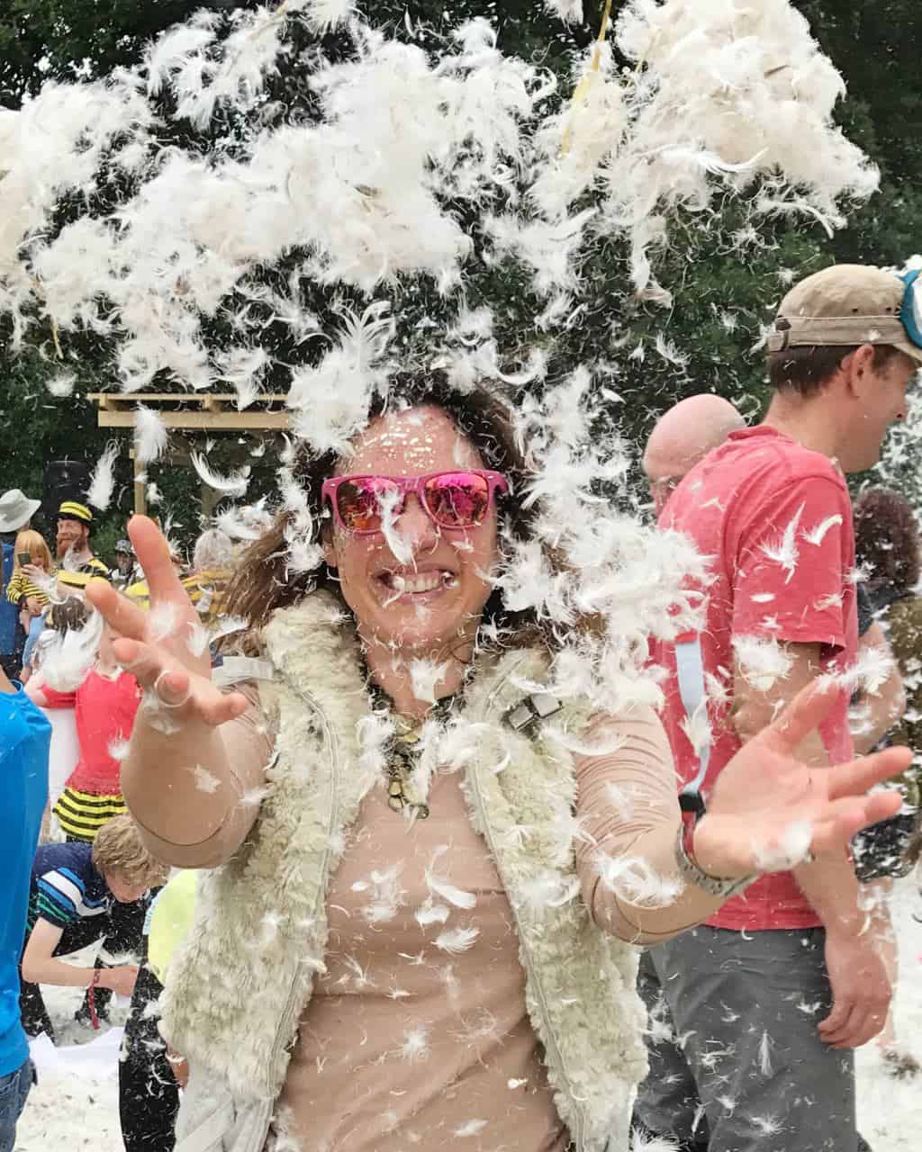 Pillow fight at Just So Festival {the best first family festival}