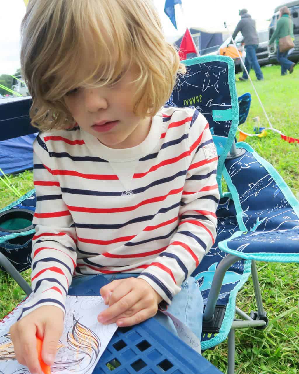 Cool Caravan Accessories: Bright and colourful children's chairs that are just the right size for little people.