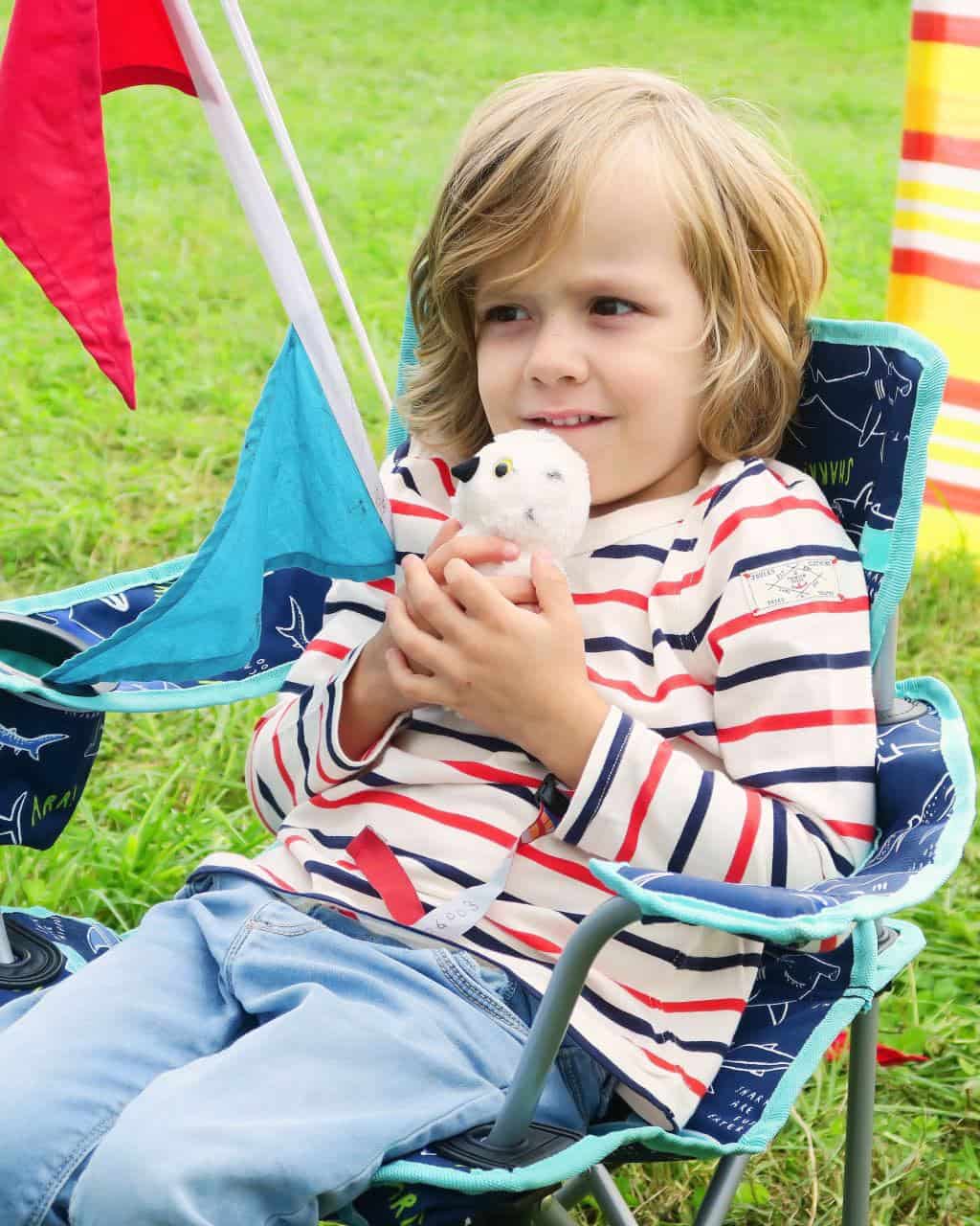 Cool Caravan Accessories: Bright and colourful children's chairs that are just the right size for little people.