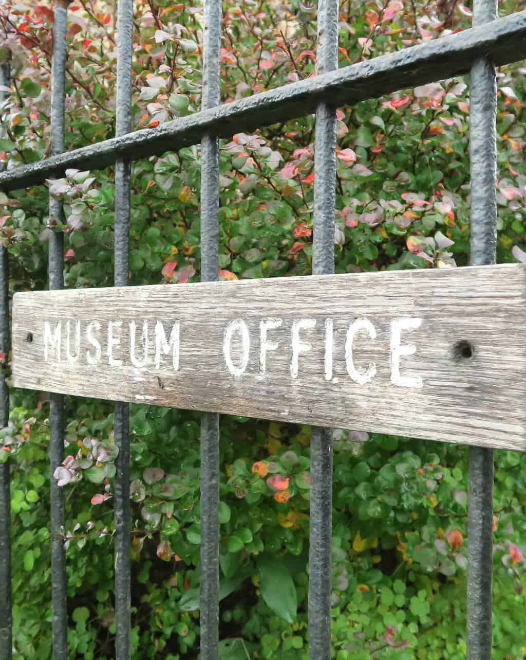 The Chiltern Open Air Museum office sign