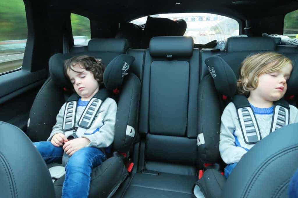 Our Land Rover Discovery Sport review featuring 'The Discovery Adventures' —  the  Discovery Sport HSE LUX — all the excitement has finished the twins off!!