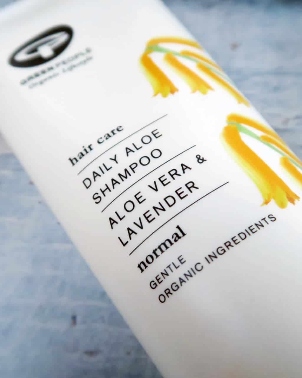 Seasonal skincare using Green People products | Daily Aloe Shampoo without SLS