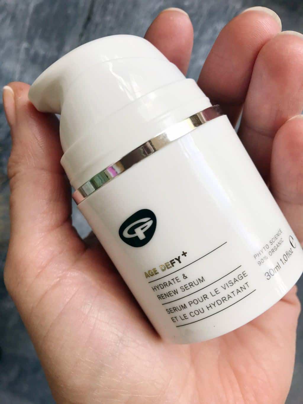 Seasonal skincare using Green People products | Hydrate and renew serum