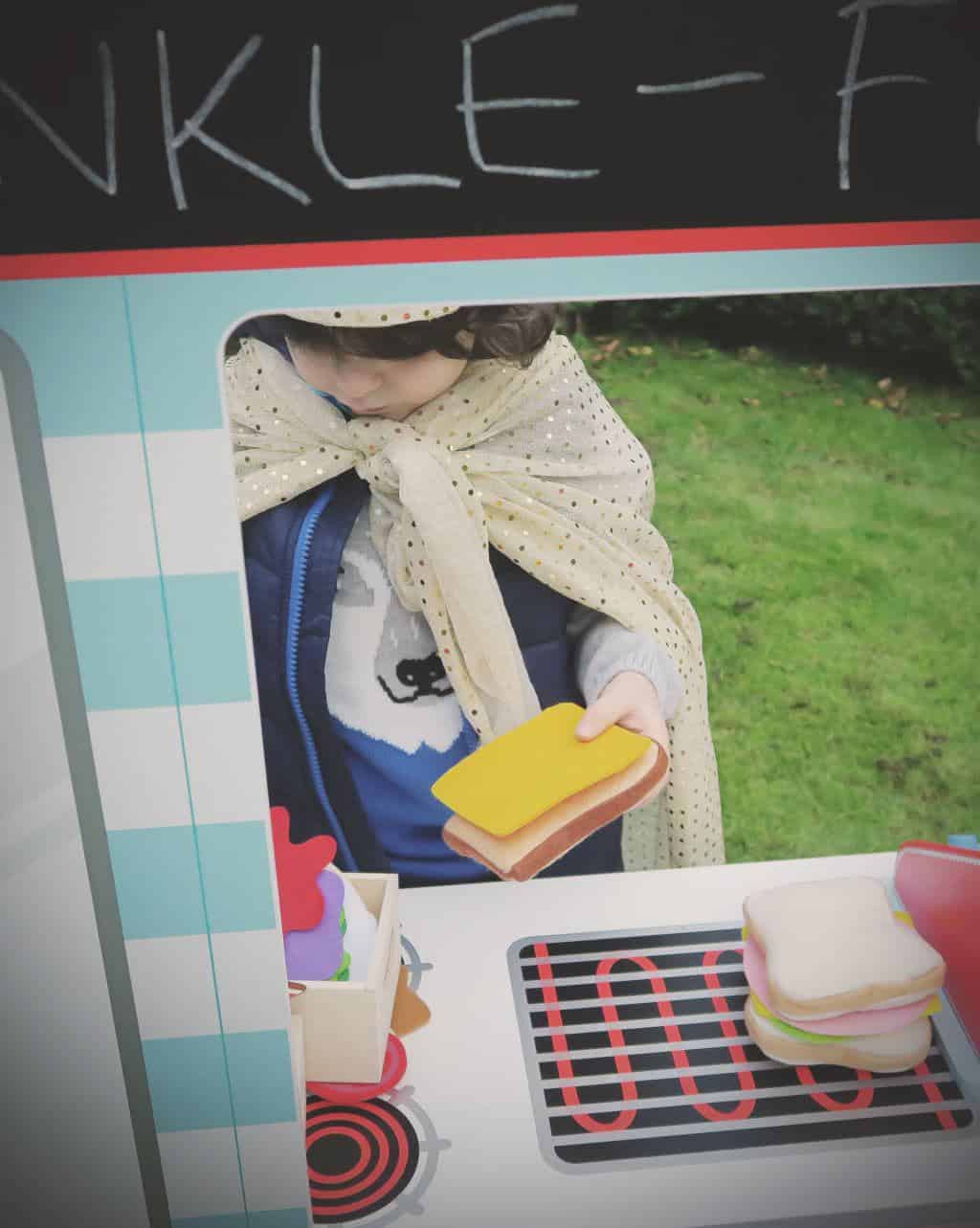 The GLTC festival food van / play kitchen — perfect for imaginative play
