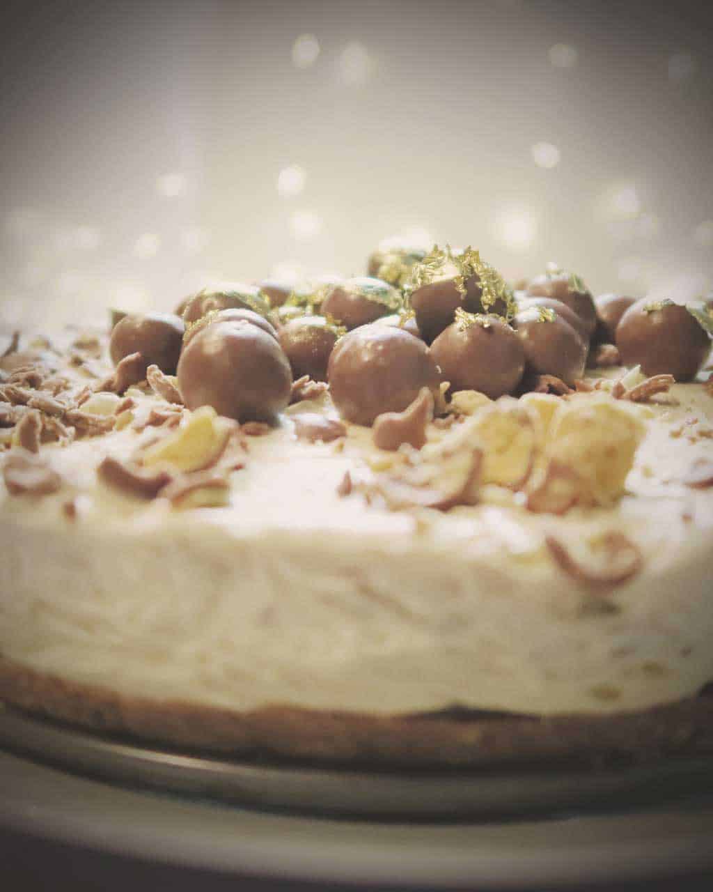Easy No Bake Malteser Cheesecake