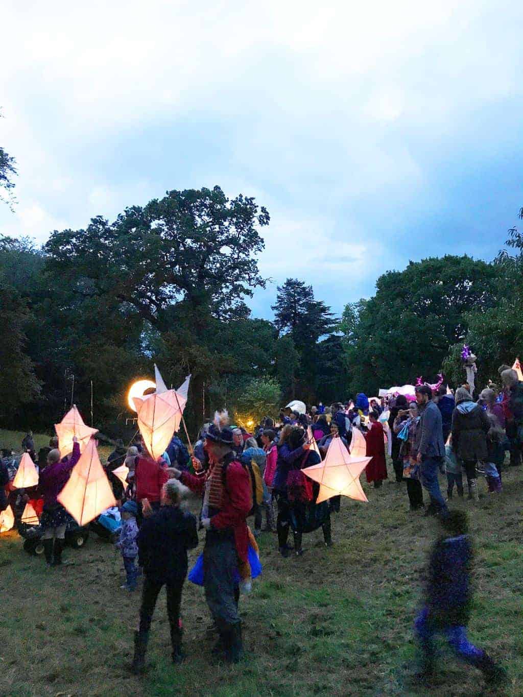 Paper lanterns at Just So Festival