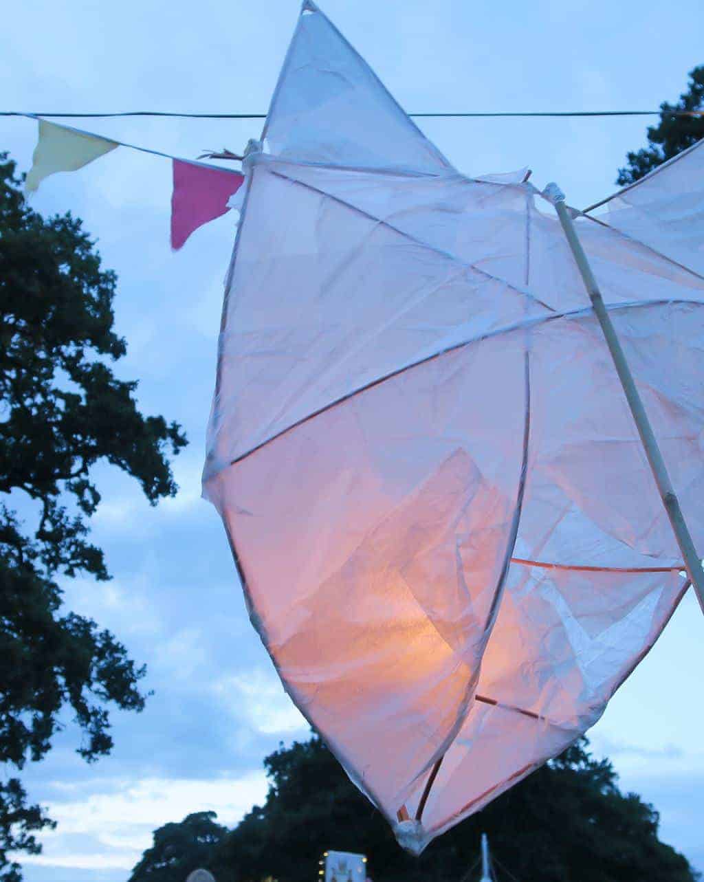 Paper lanterns at Just So Festival