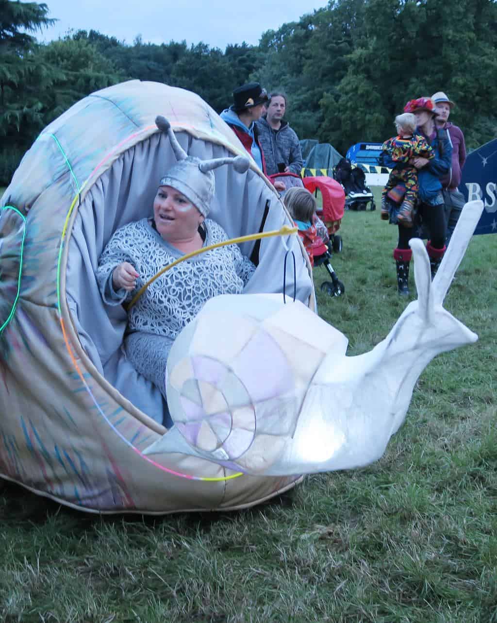 The giant friendly snail at Just So Festival