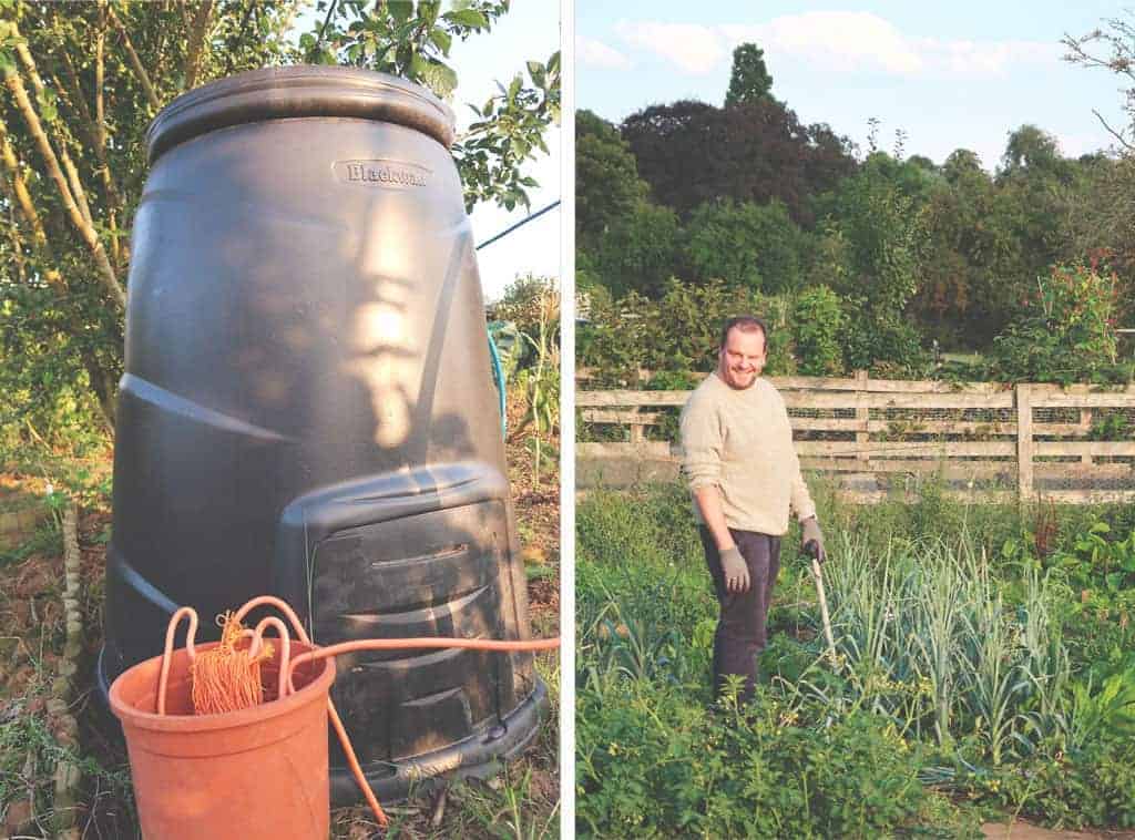 Going Plastic Free For a Week {The Sustainability Challenge} - compost bin