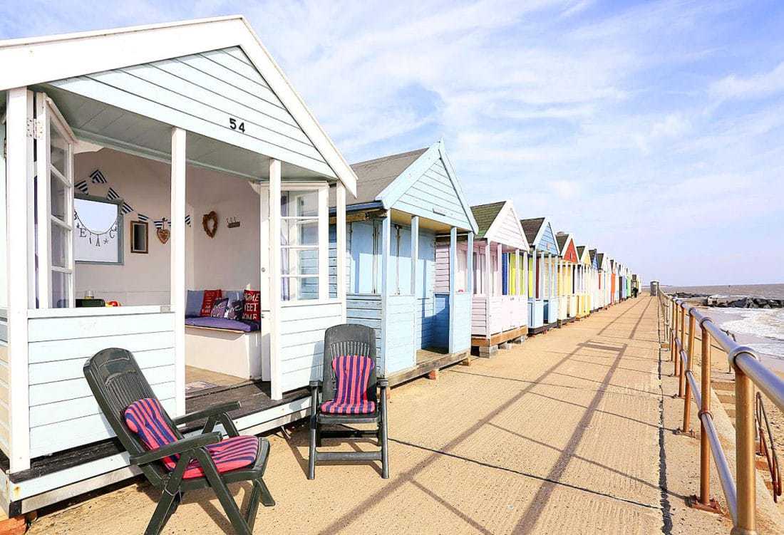 The Glory Hut beach hut exterior from Suffolk Secrets